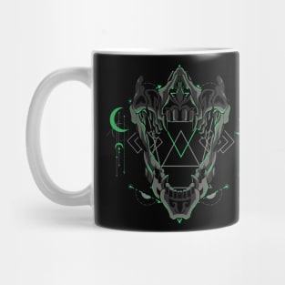 skull old school art Mug